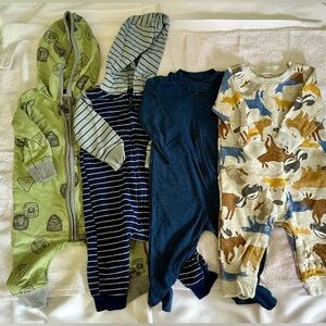 Lot of 11 pieces of gently or never used boys clothing size 6 months
